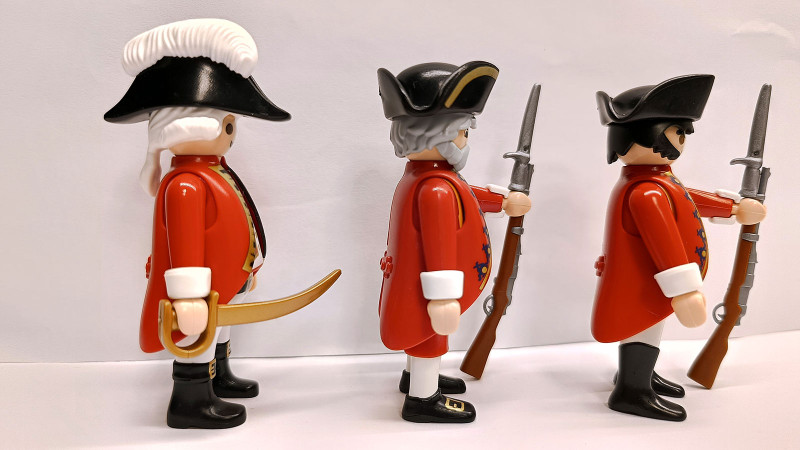 3x Playmobil Custom British Soldiers RedCoat #1