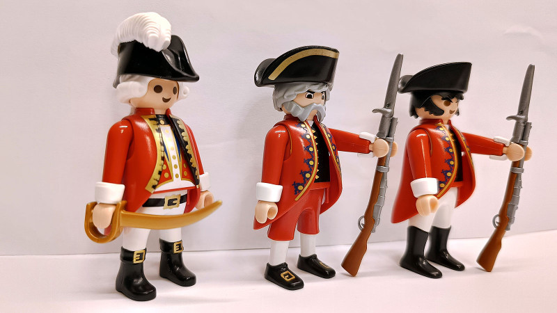 3x Playmobil Custom British Soldiers RedCoat #1