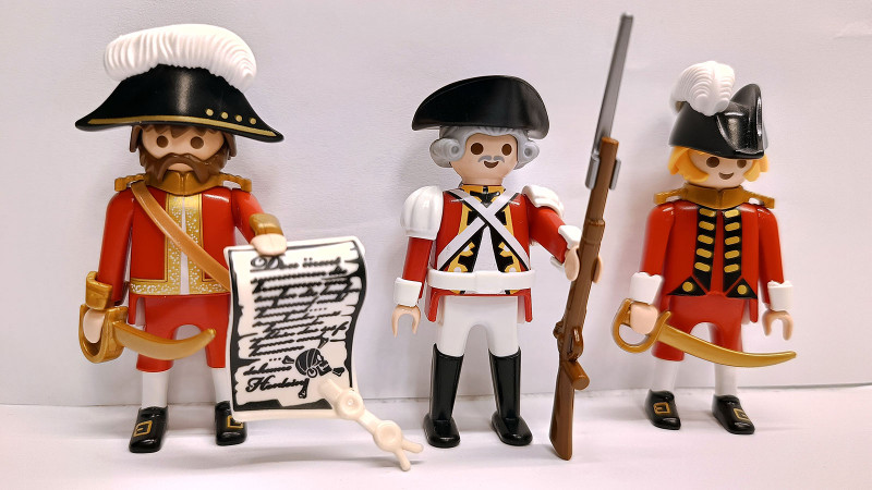 3x Playmobil Custom British Soldiers RedCoat #3