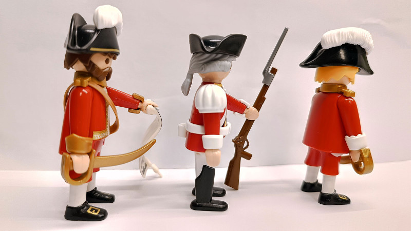 3x Playmobil Custom British Soldiers RedCoat #3