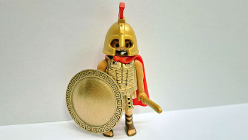 Playmobil Custom Gold Ancient Greek Warrior #1