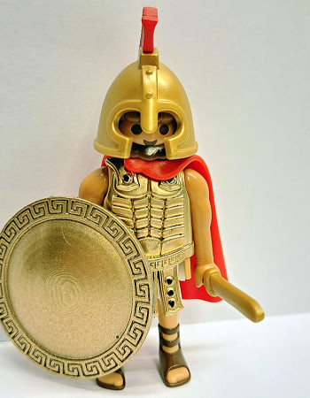 Playmobil Custom Gold Ancient Greek Warrior #1