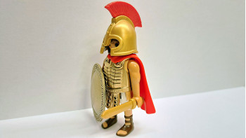 Playmobil Custom Gold Ancient Greek Warrior #1