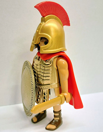 Playmobil Custom Gold Ancient Greek Warrior #1