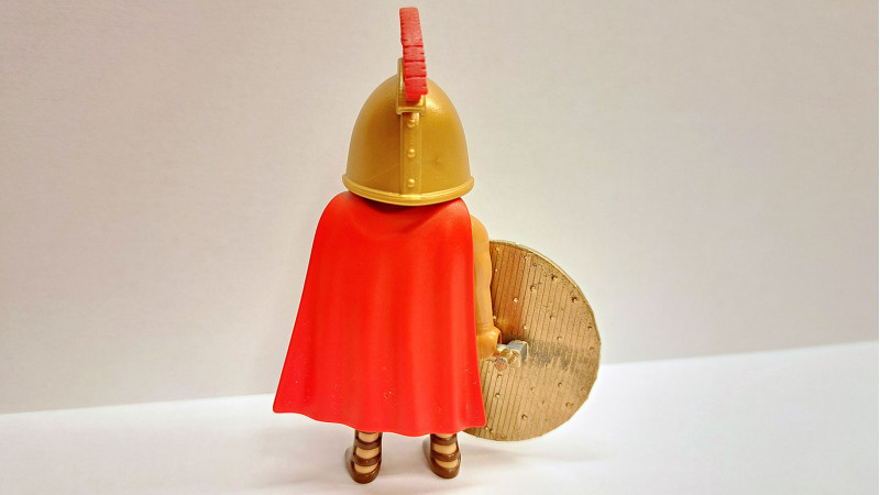 Playmobil Custom Gold Ancient Greek Warrior #1