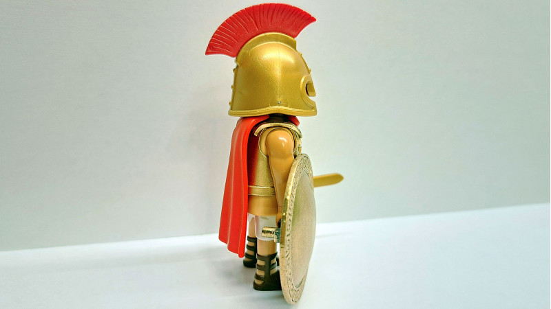 Playmobil Custom Gold Ancient Greek Warrior #1