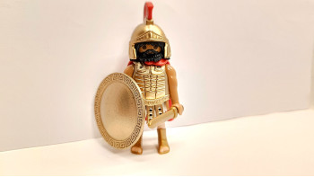 Playmobil Custom Gold Ancient Greek Warrior #2