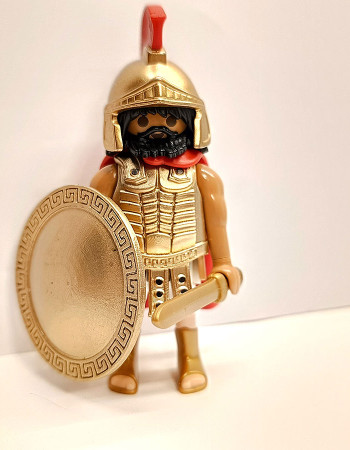 Playmobil Custom Gold Ancient Greek Warrior #2
