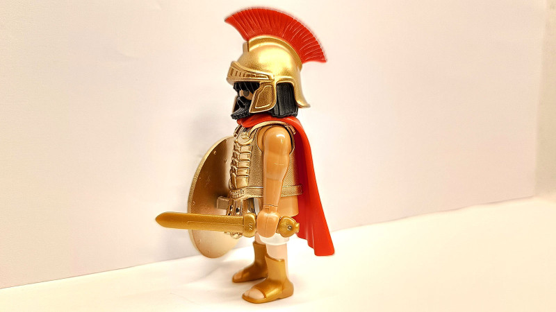 Playmobil Custom Gold Ancient Greek Warrior #2