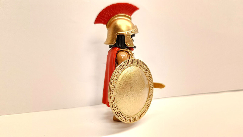 Playmobil Custom Gold Ancient Greek Warrior #2