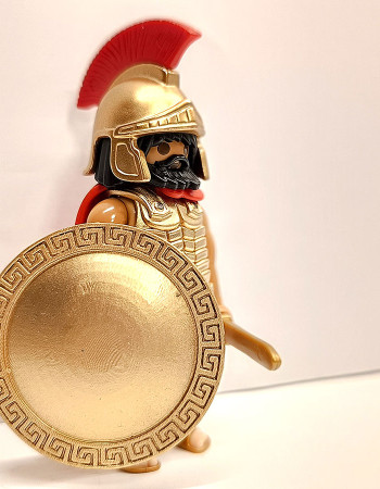 Playmobil Custom Gold Ancient Greek Warrior #2