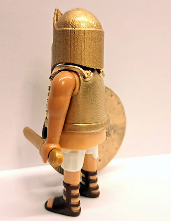 Playmobil Custom Gold Ancient Greek Warrior #3