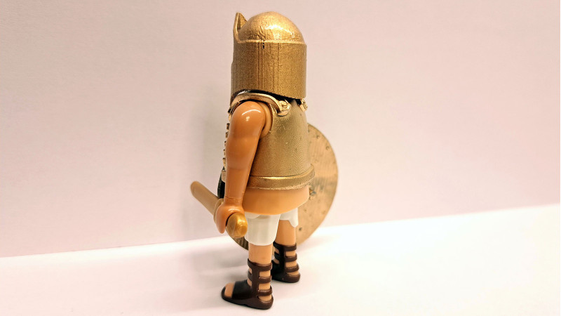 Playmobil Custom Gold Ancient Greek Warrior #3