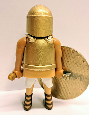 Playmobil Custom Gold Ancient Greek Warrior #3