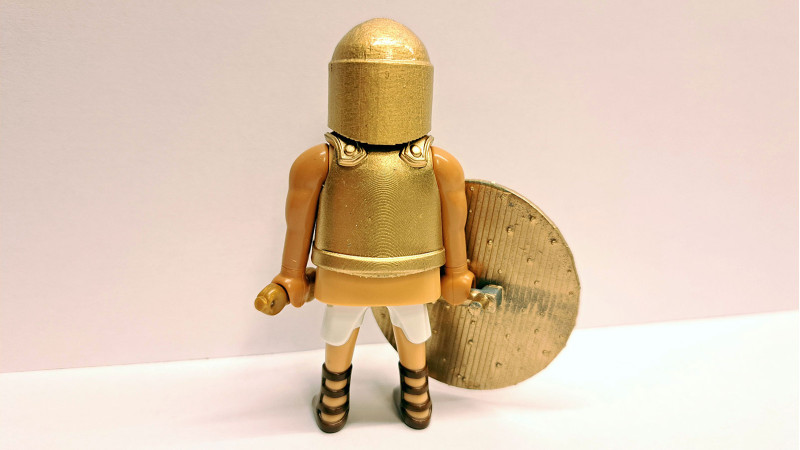 Playmobil Custom Gold Ancient Greek Warrior #3