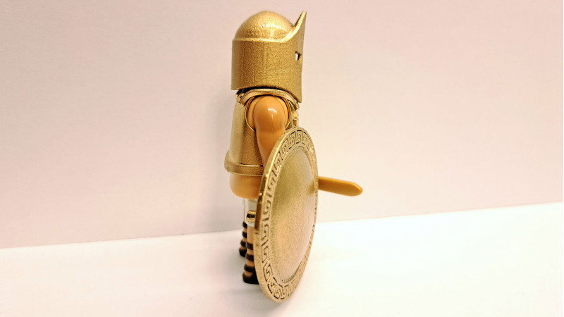Playmobil Custom Gold Ancient Greek Warrior #3