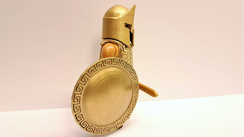 Playmobil Custom Gold Ancient Greek Warrior #3