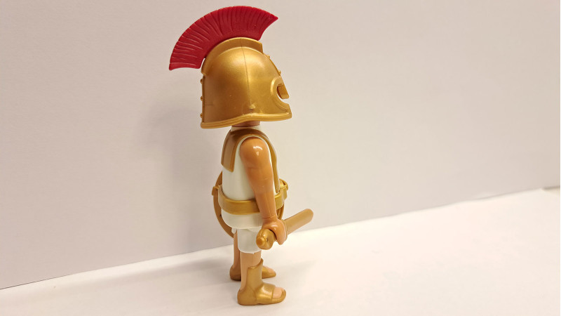 Playmobil Custom Gold Ancient Greek Warrior #4
