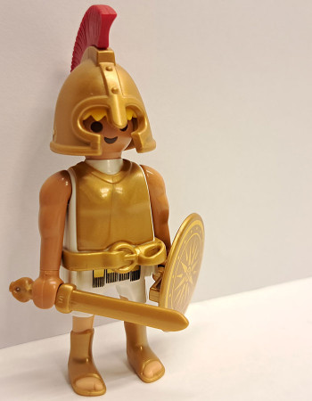 Playmobil Custom Gold Ancient Greek Warrior #4