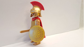 Playmobil Custom Gold Ancient Greek Warrior #5