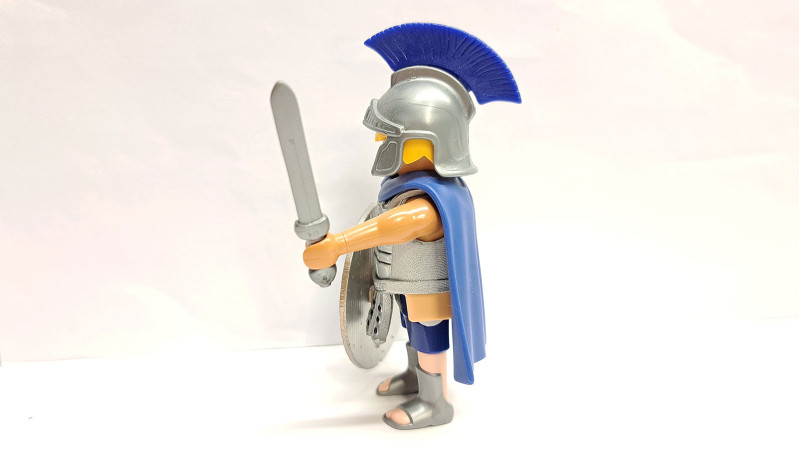 Playmobil Custom Silver Ancient Greek Warrior #6
