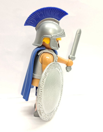Playmobil Custom Silver Ancient Greek Warrior #6