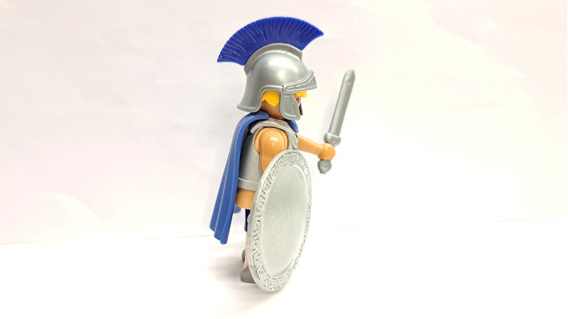Playmobil Custom Silver Ancient Greek Warrior #6