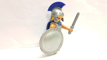 Playmobil Custom Silver Ancient Greek Warrior #6