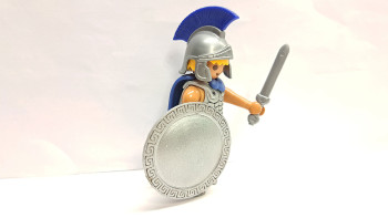 Playmobil Custom Silver Ancient Greek Warrior #6