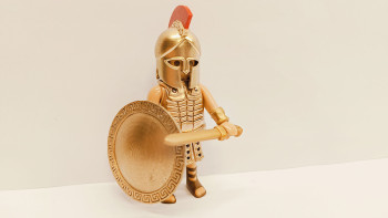 Playmobil Custom Gold Ancient Greek Warrior #7