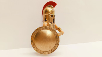 Playmobil Custom Gold Ancient Greek Warrior #7