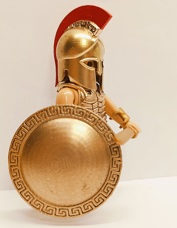 Playmobil Custom Gold Ancient Greek Warrior #7