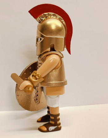 Playmobil Custom Gold Ancient Greek Warrior #7