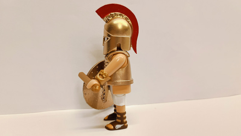 Playmobil Custom Gold Ancient Greek Warrior #7