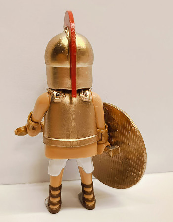 Playmobil Custom Gold Ancient Greek Warrior #7