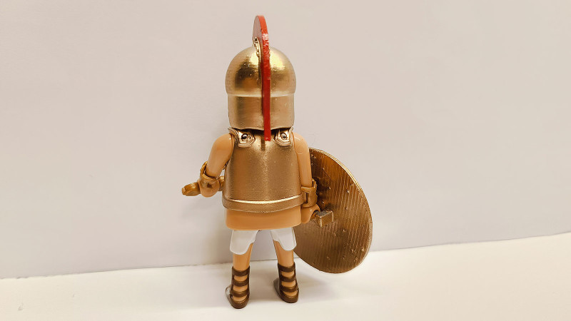 Playmobil Custom Gold Ancient Greek Warrior #7