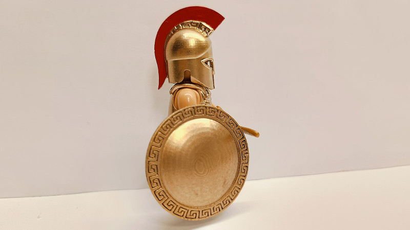 Playmobil Custom Gold Ancient Greek Warrior #7