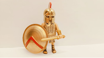 Playmobil Custom Gold Ancient Greek Spartan Warrior #1