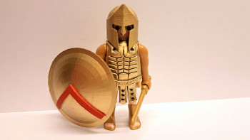 Playmobil Custom Gold Ancient Greek Spartan Warrior #2