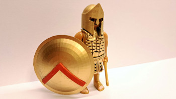 Playmobil Custom Gold Ancient Greek Spartan Warrior #2