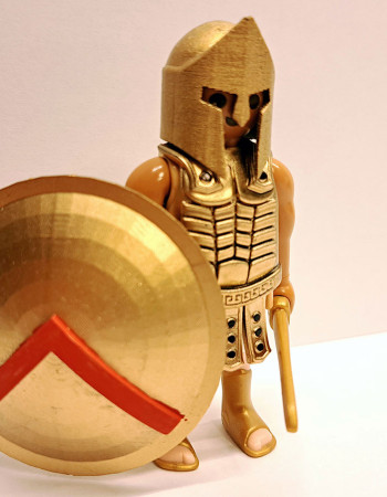 Playmobil Custom Gold Ancient Greek Spartan Warrior #2