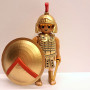 Playmobil Custom Gold Ancient Greek Spartan Warrior #3