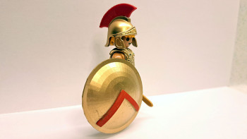 Playmobil Custom Gold Ancient Greek Spartan Warrior #3