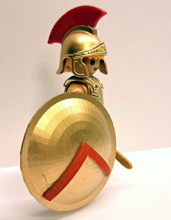 Playmobil Custom Gold Ancient Greek Spartan Warrior #3
