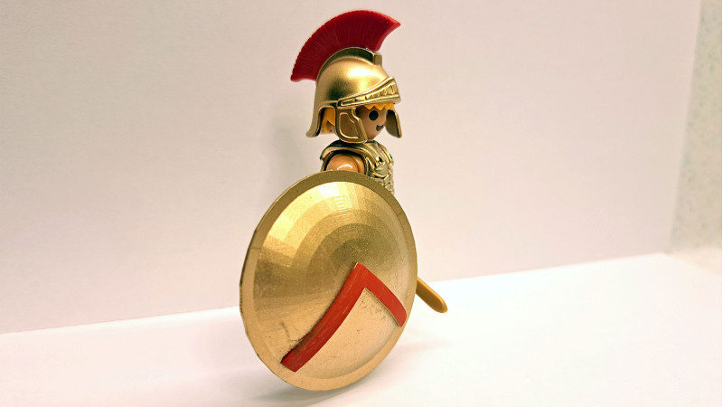 Playmobil Custom Gold Ancient Greek Spartan Warrior #3