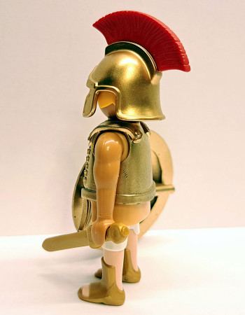 Playmobil Custom Gold Ancient Greek Spartan Warrior #3