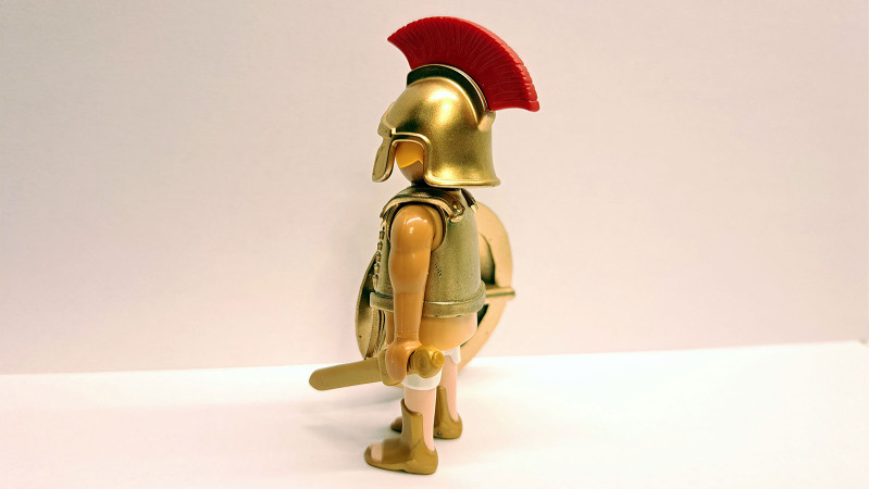 Playmobil Custom Gold Ancient Greek Spartan Warrior #3