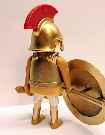 Playmobil Custom Gold Ancient Greek Spartan Warrior #3