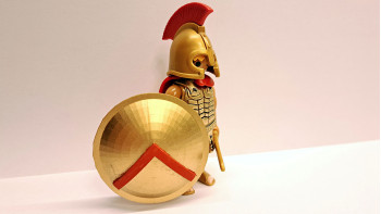 Playmobil Custom Gold Ancient Greek Spartan Warrior #4