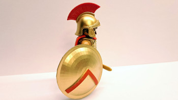 Playmobil Custom Gold Ancient Greek Spartan Warrior #5